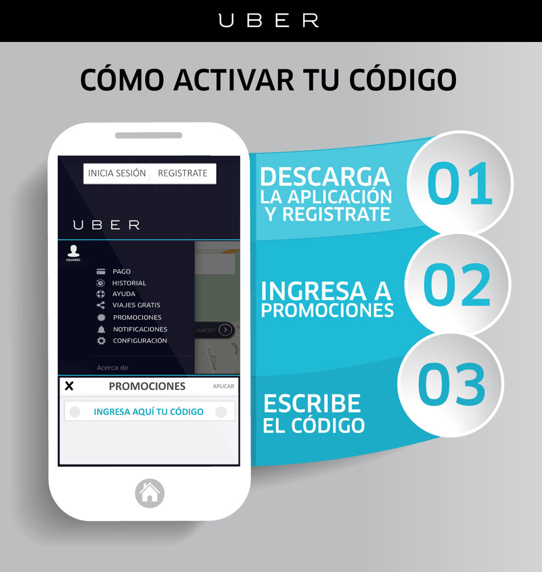 <span style="font-weight: bold;">$150 MXN de descuento para tu viaje en Uber...</span>